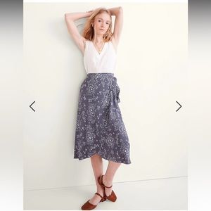 Madewell Wrap Midi Skirt in Archival Floral Size 00